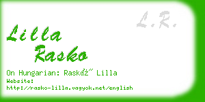 lilla rasko business card